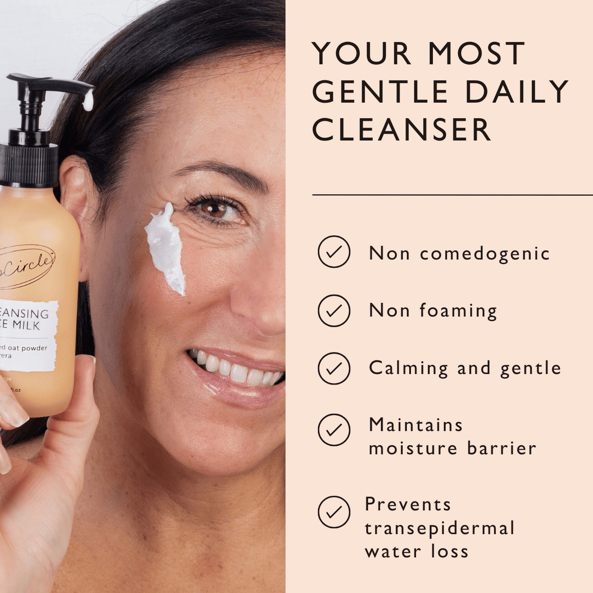 Cleansing Face Milk with Oat Powder - Travel Size-Cleansing Face Milk with Oat Powder - Travel Size
