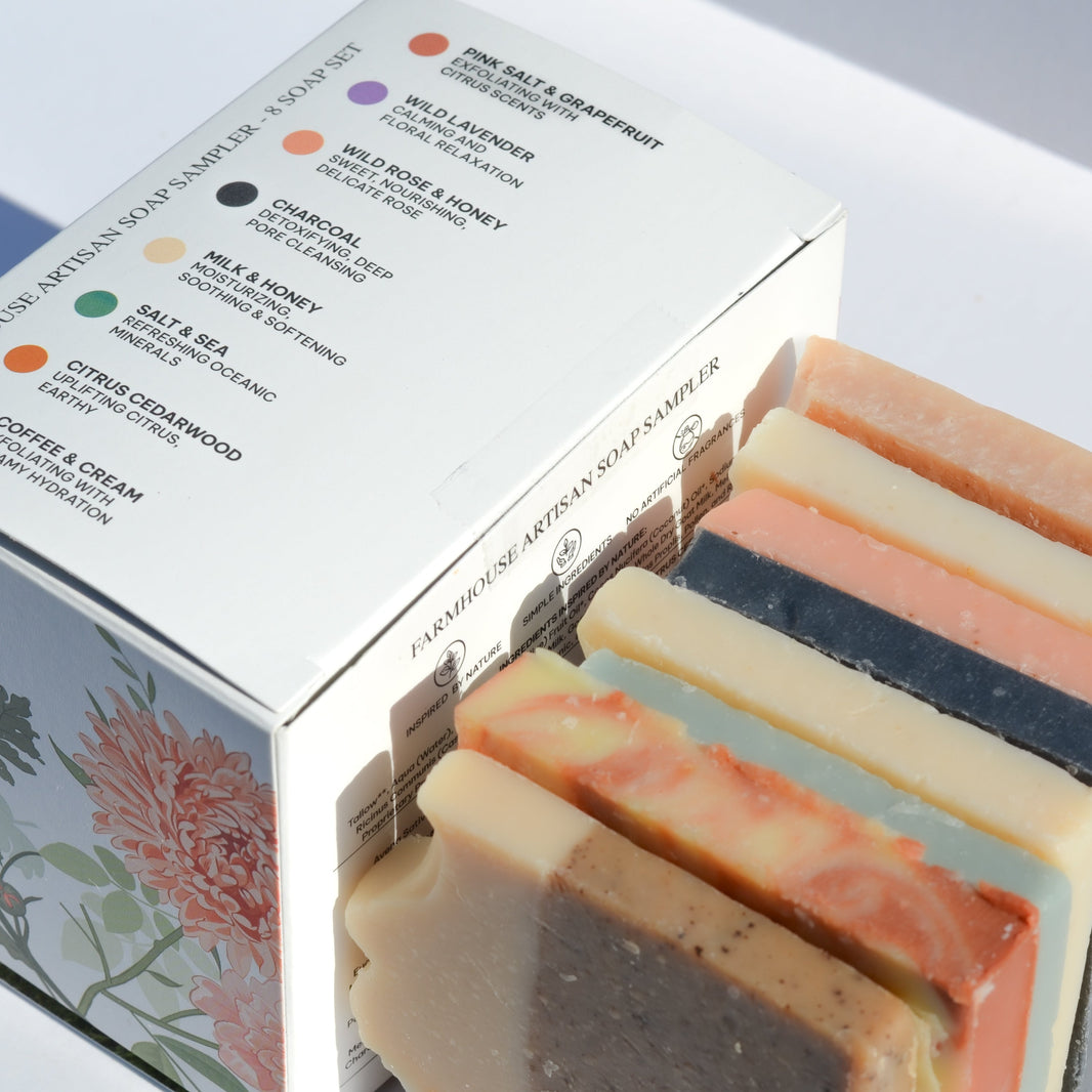 Farmhouse Artisan Goat Milk & Tallow Soap Sampler-Farmhouse Artisan Goat Milk & Tallow Soap Sampler