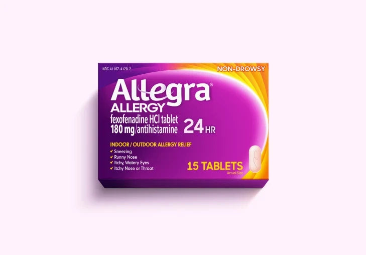 Allegra 24HR Allergy Relief, 180mg, 40 Tablets-Allegra 24HR Allergy Relief, 180mg, 40 Tablets