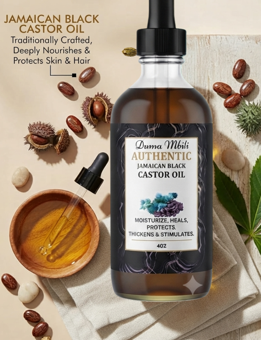Unrefined Jamaican Black Castor Oil-Unrefined Jamaican Black Castor Oil