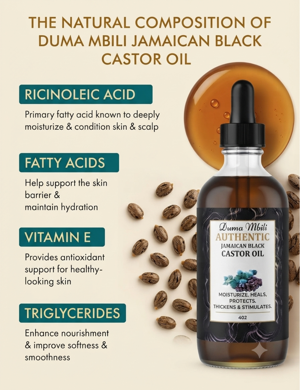 Unrefined Jamaican Black Castor Oil-Unrefined Jamaican Black Castor Oil