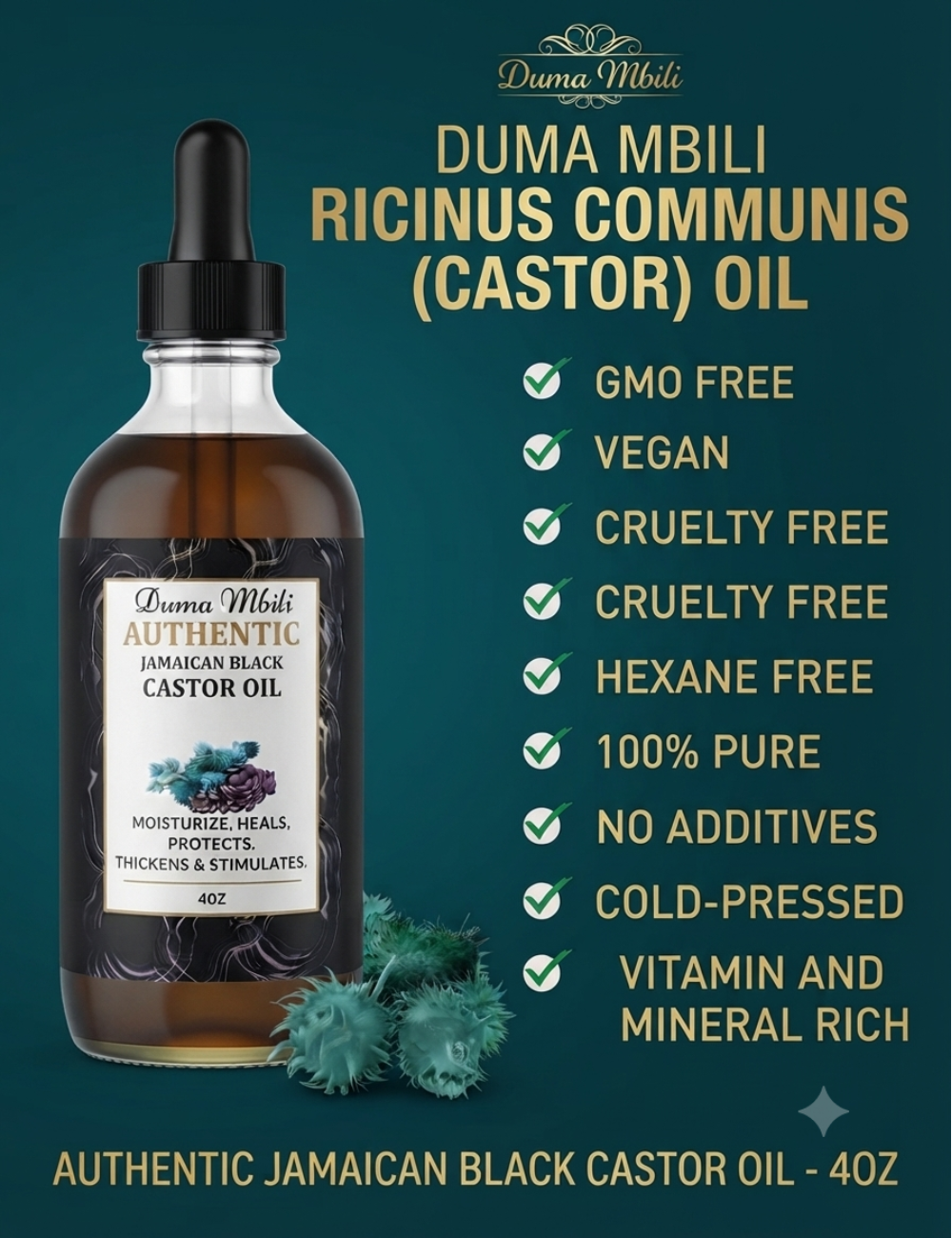 Unrefined Jamaican Black Castor Oil-Unrefined Jamaican Black Castor Oil