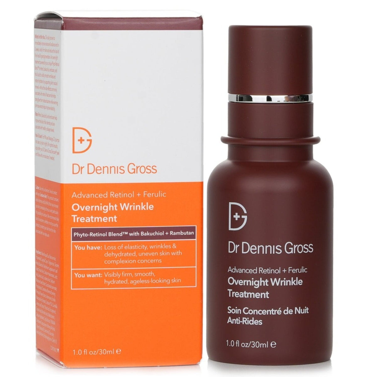 Dr. Dennis Gross Advanced Retinol + Ferulic Overnight Wrinkle Treatment 1 oz-Dr. Dennis Gross Advanced Retinol + Ferulic Overnight Wrinkle Treatment 1 oz