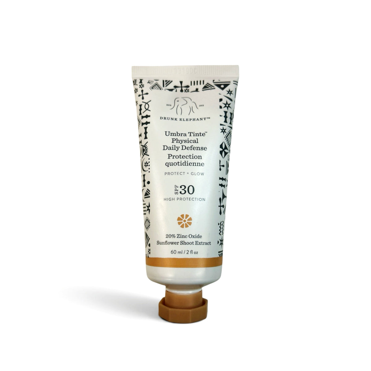 Drunk Elephant Umbra Tinte 100% Mineral Cream SPF 30/PA+++ Tinted Face Sunscreen 2 OZ-Drunk Elephant Umbra Tinte 100% Mineral Cream SPF 30/PA+++ Tinted Face Sunscreen 2 OZ