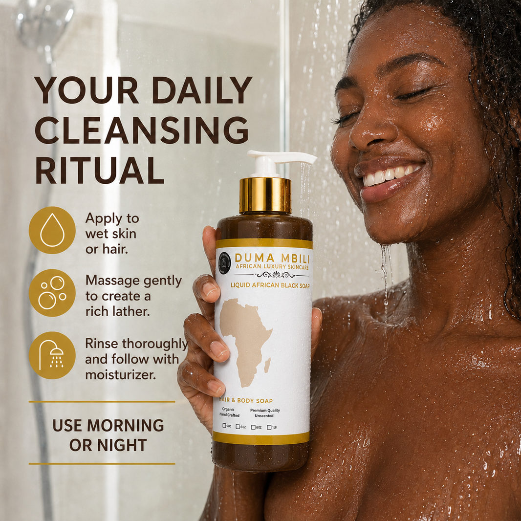 Duma Mbili Liquid African Black Soap-Duma Mbili Liquid African Black Soap