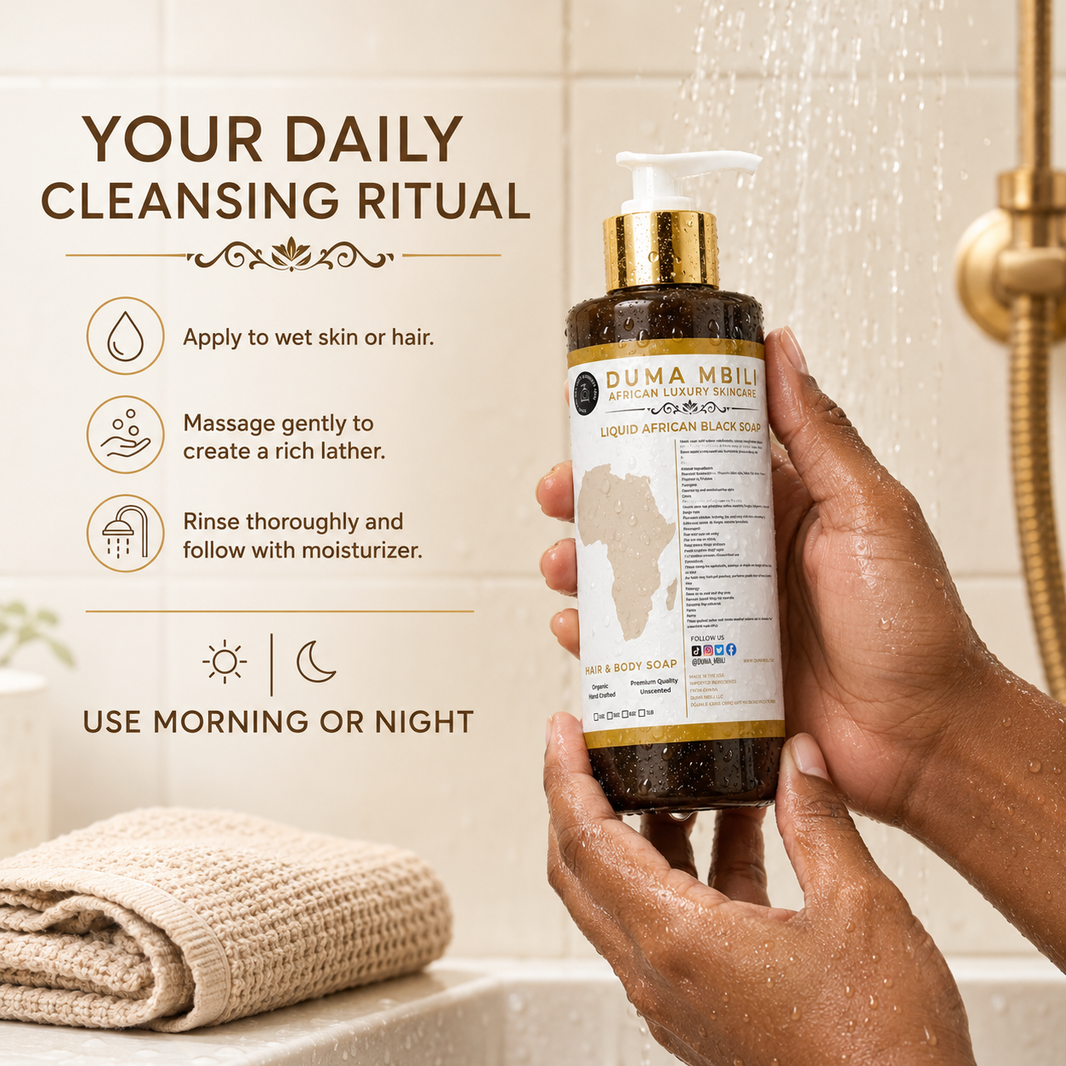 Duma Mbili Liquid African Black Soap-Duma Mbili Liquid African Black Soap