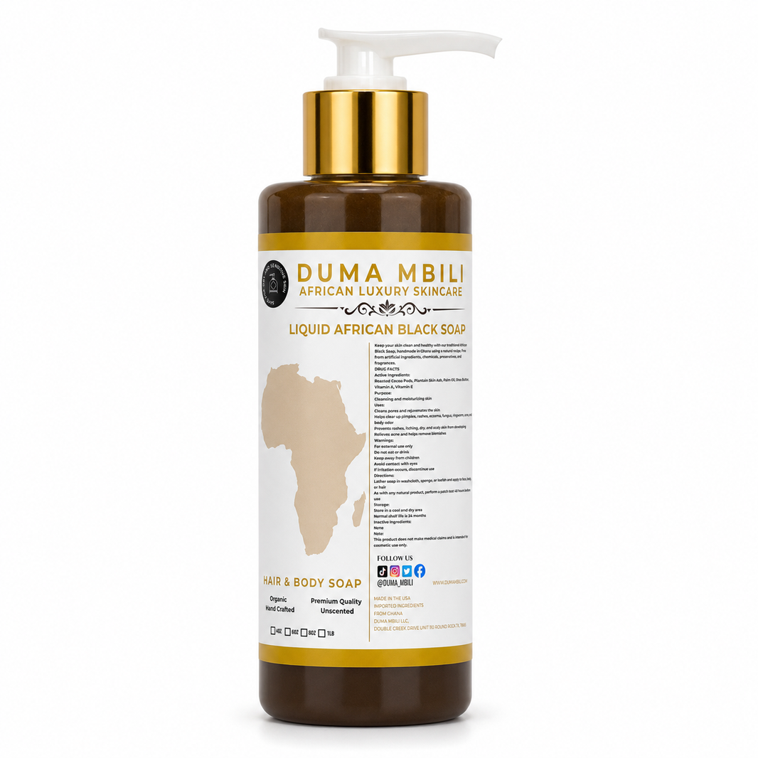 Duma Mbili Liquid African Black Soap-Duma Mbili Liquid African Black Soap