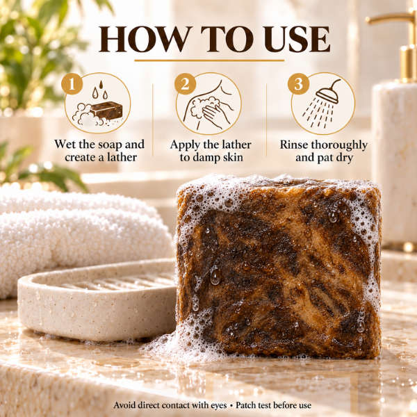 Authentic African Black Soap | Organic Skincare for Clear & Glowing Skin-Authentic African Black Soap | Organic Skincare for Clear & Glowing Skin