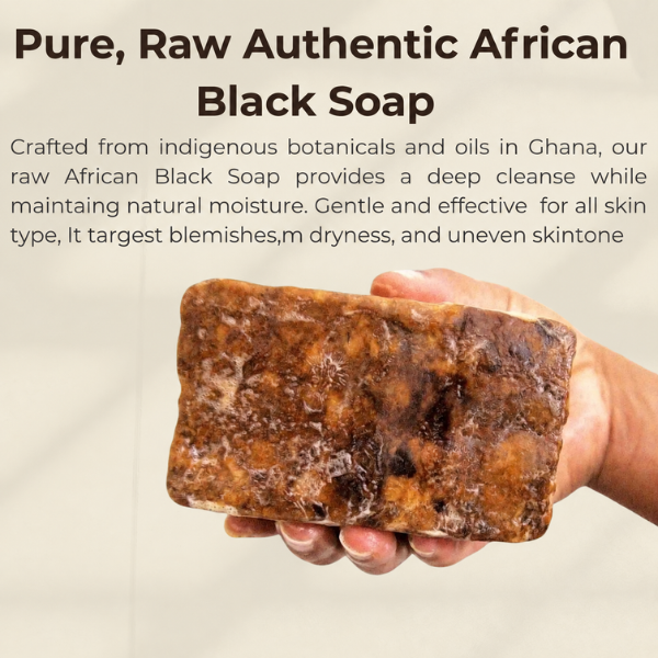 Authentic African Black Soap | Organic Skincare for Clear & Glowing Skin-Authentic African Black Soap | Organic Skincare for Clear & Glowing Skin