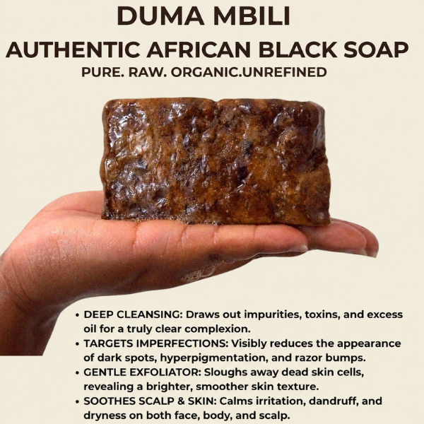 Authentic African Black Soap | Organic Skincare for Clear & Glowing Skin-Authentic African Black Soap | Organic Skincare for Clear & Glowing Skin