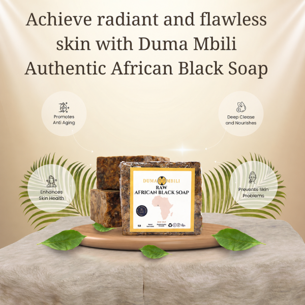 Authentic African Black Soap | Organic Skincare for Clear & Glowing Skin-Authentic African Black Soap | Organic Skincare for Clear & Glowing Skin