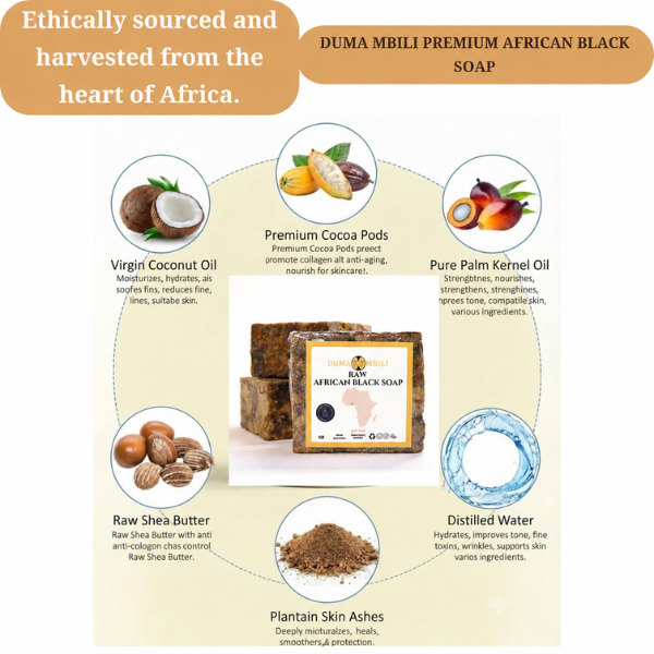 Authentic African Black Soap | Organic Skincare for Clear & Glowing Skin-Authentic African Black Soap | Organic Skincare for Clear & Glowing Skin
