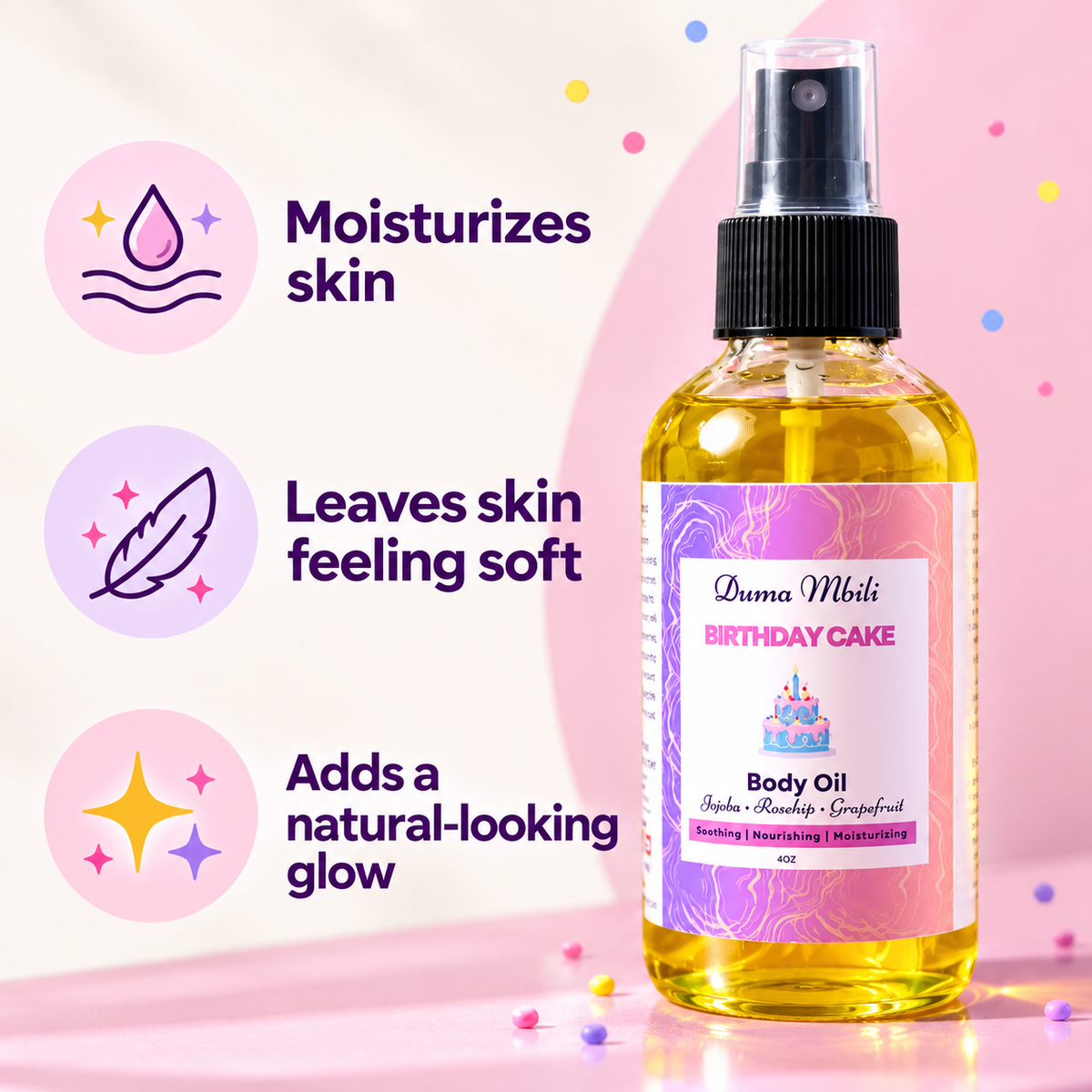 Birthday Cake Body Oil-Birthday Cake Body Oil