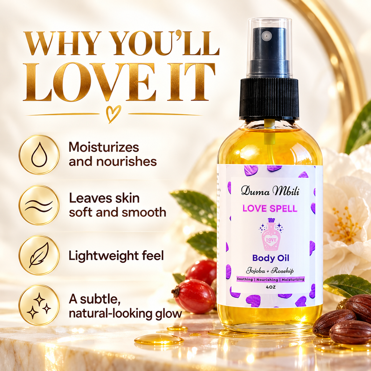 Love Spell Body Oil-Love Spell Body Oil