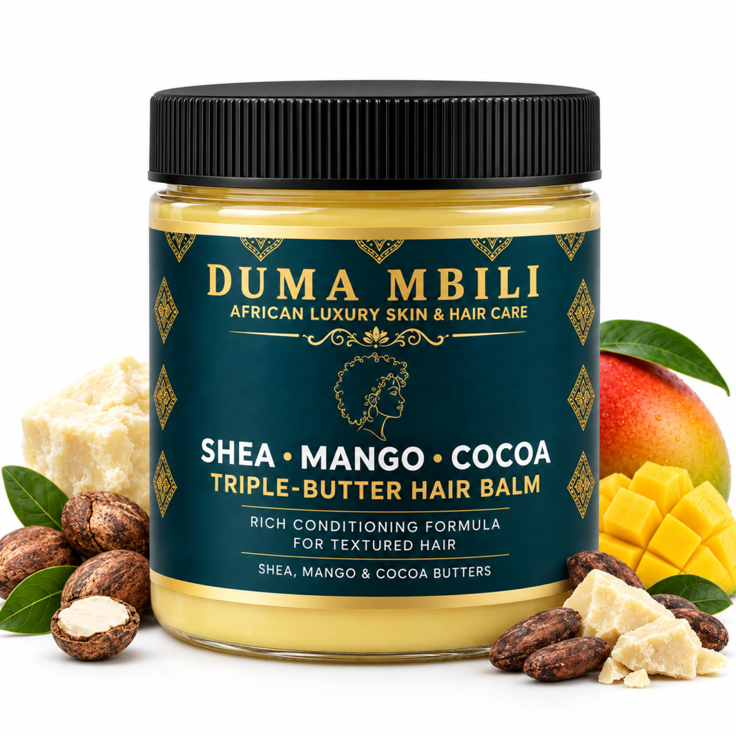 Duma Mbili Shea • Mango • Cocoa Triple-Butter Hair Balm-Duma Mbili Shea • Mango • Cocoa Triple-Butter Hair Balm