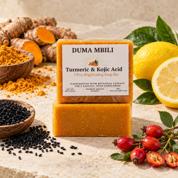 Duma Mbili Turmeric & Kojic Acid Ultra-Brightening Soap Bar-Duma Mbili Turmeric & Kojic Acid Ultra-Brightening Soap Bar