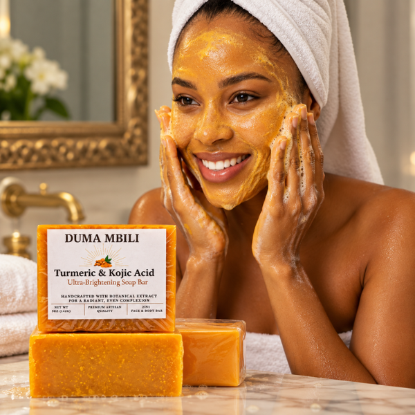 Duma Mbili Turmeric & Kojic Acid Ultra-Brightening Soap Bar-Duma Mbili Turmeric & Kojic Acid Ultra-Brightening Soap Bar