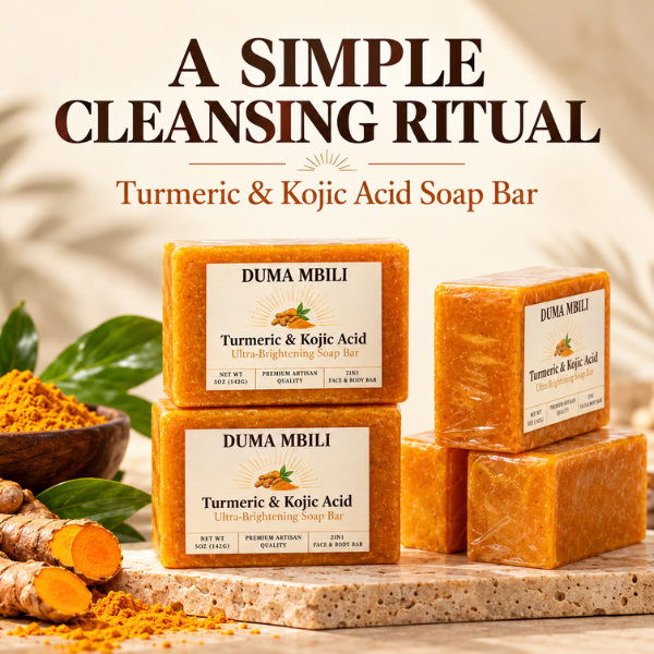 Duma Mbili Turmeric & Kojic Acid Ultra-Brightening Soap Bar-Duma Mbili Turmeric & Kojic Acid Ultra-Brightening Soap Bar