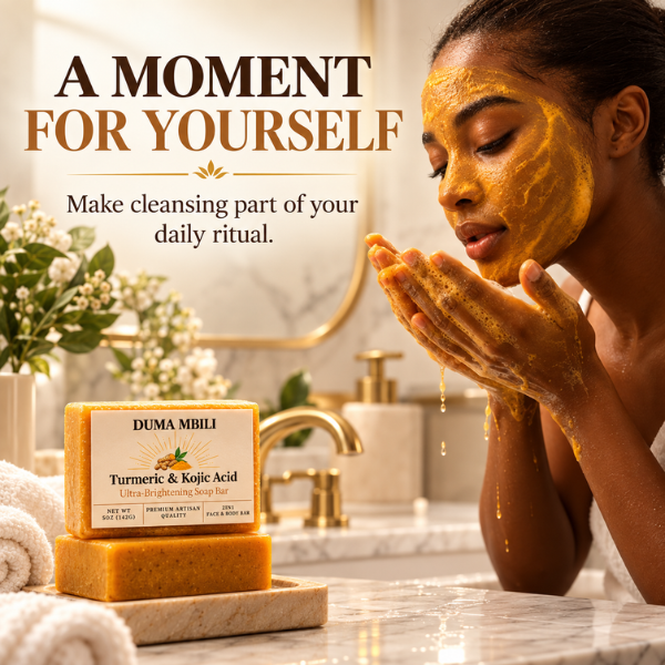 Duma Mbili Turmeric & Kojic Acid Ultra-Brightening Soap Bar-Duma Mbili Turmeric & Kojic Acid Ultra-Brightening Soap Bar