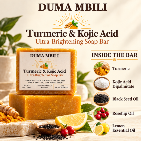 Duma Mbili Turmeric & Kojic Acid Ultra-Brightening Soap Bar-Duma Mbili Turmeric & Kojic Acid Ultra-Brightening Soap Bar
