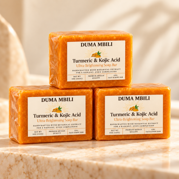 Duma Mbili Turmeric & Kojic Acid Ultra-Brightening Soap Bar-Duma Mbili Turmeric & Kojic Acid Ultra-Brightening Soap Bar