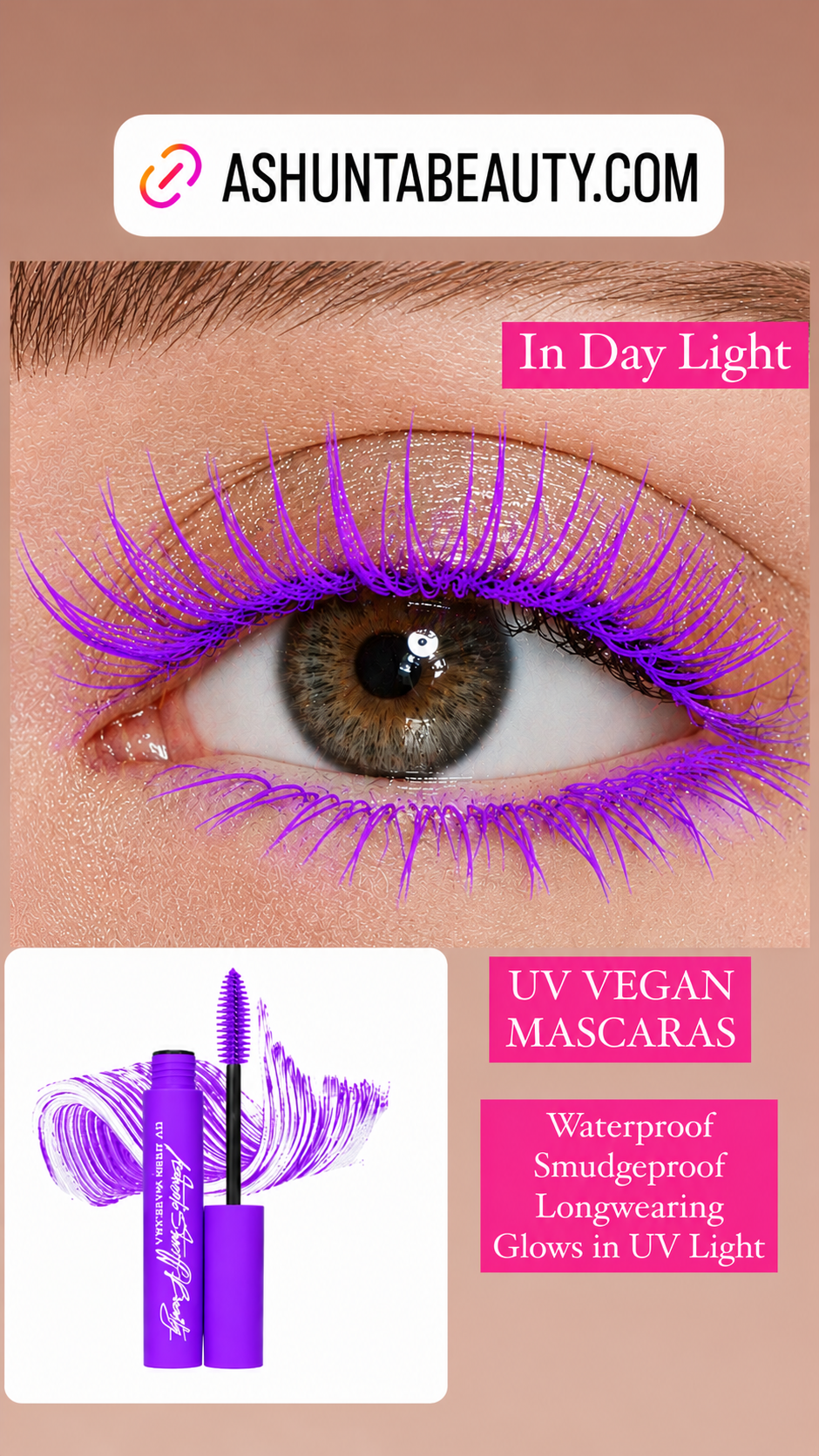 Ashunta Sheriff Beauty UV Vegan Mascara-Ashunta Sheriff Beauty UV Vegan Mascara