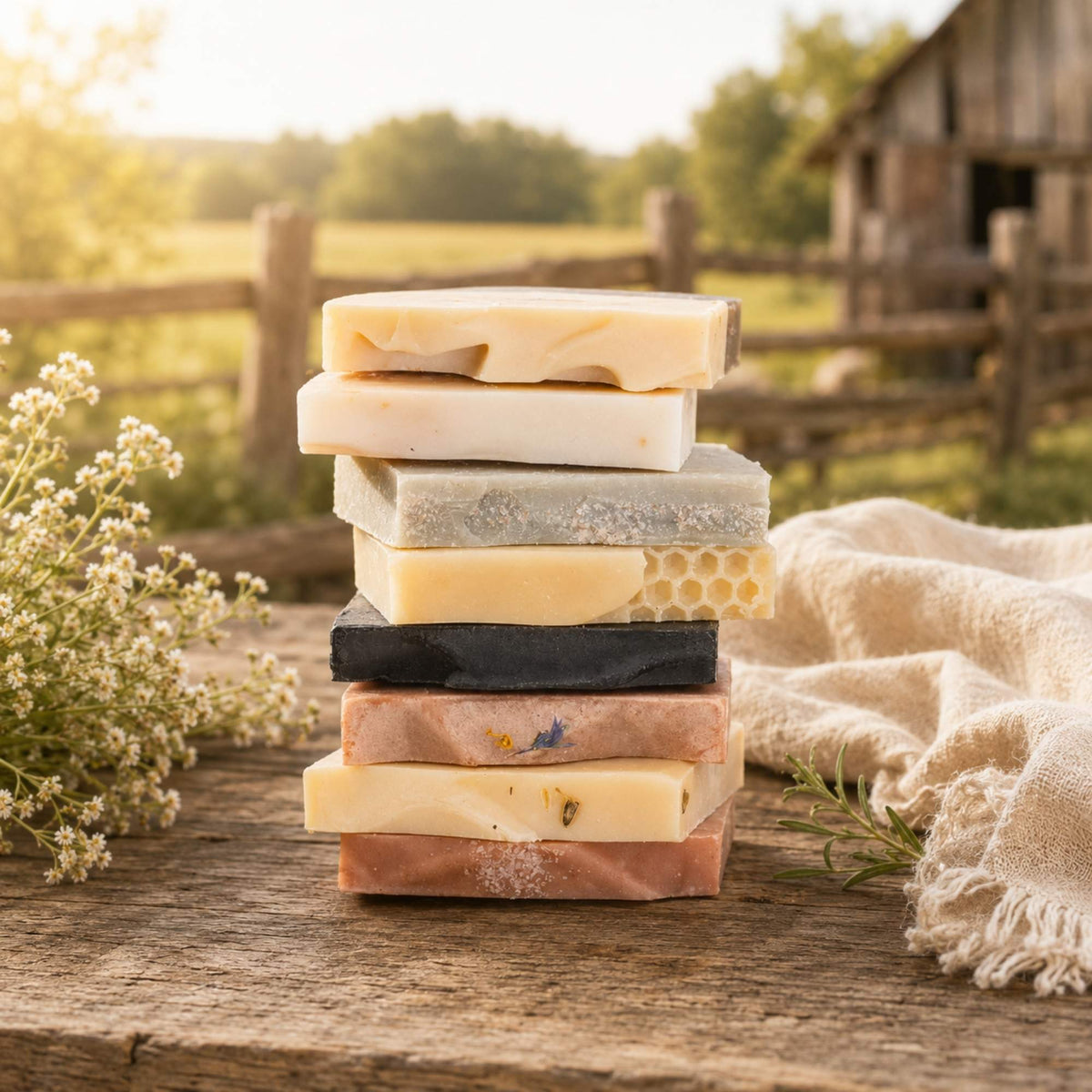 Farmhouse Artisan Goat Milk & Tallow Soap Sampler-Farmhouse Artisan Goat Milk & Tallow Soap Sampler