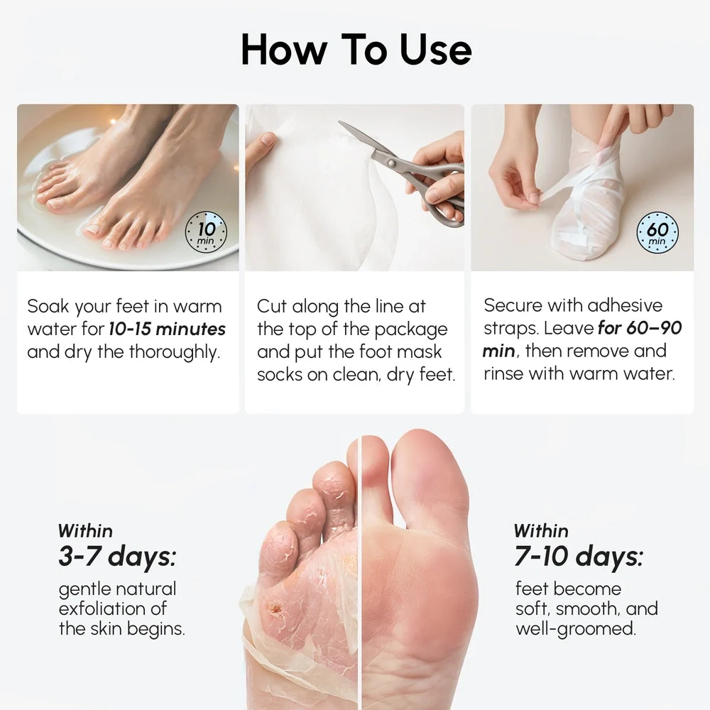 Exfoliating & Hydrating Foot Mask-Exfoliating & Hydrating Foot Mask