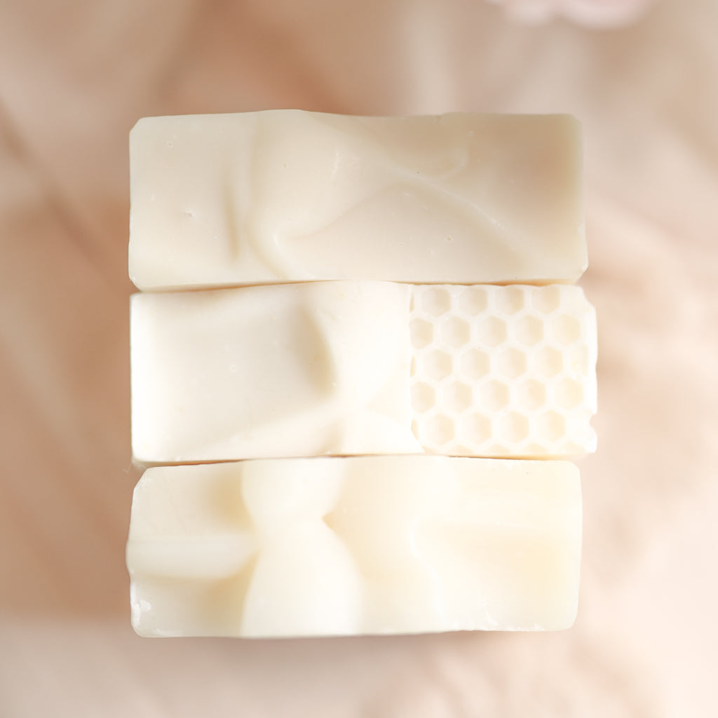 Fragrance Free Handmade Tallow + Goat Milk Soap Bar Trio-Fragrance Free Handmade Tallow + Goat Milk Soap Bar Trio