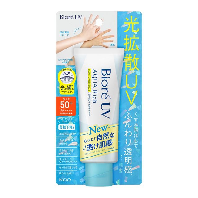 Biore UV Aqua Rich Light Up Essence SPF 50+ PA++++-Biore UV Aqua Rich Light Up Essence SPF 50+ PA++++