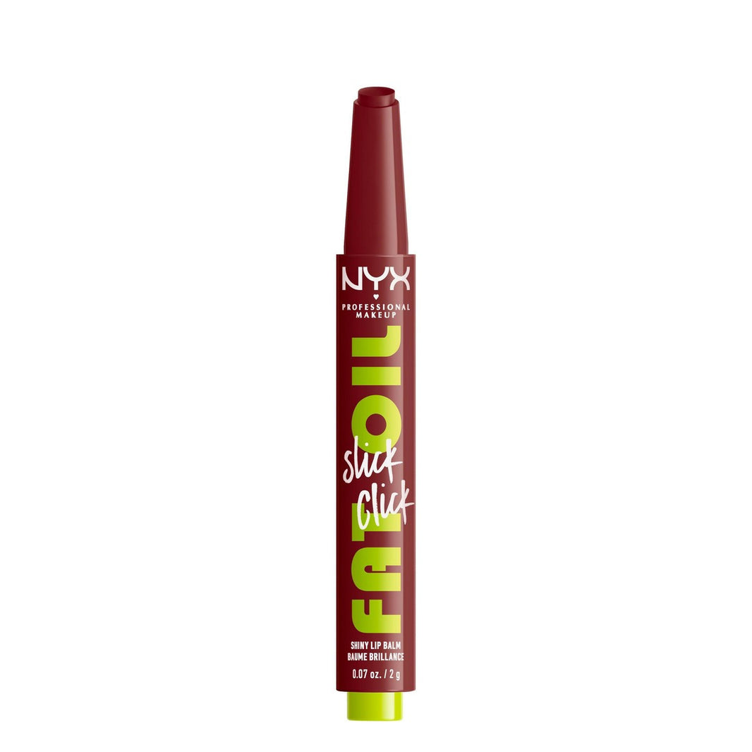 NYX Professional Makeup Fat Oil Slick Click Tinted Lip Balm - In A Mood, 0.07 oz/2g-NYX Professional Makeup Fat Oil Slick Click Tinted Lip Balm - In A Mood, 0.07 oz/2g