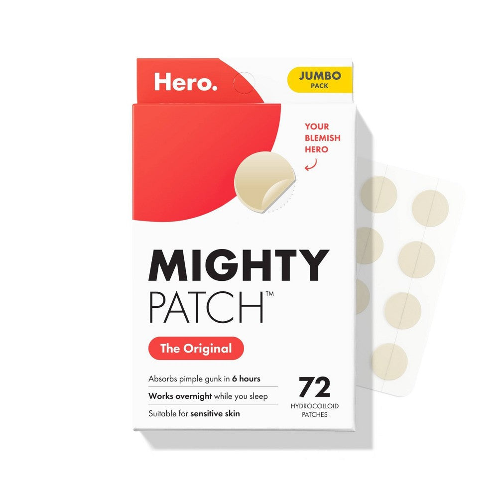 Hero Cosmetics Mighty Patch Original Acne Pimple Patches, 72 Count-Hero Cosmetics Mighty Patch Original Acne Pimple Patches, 72 Count