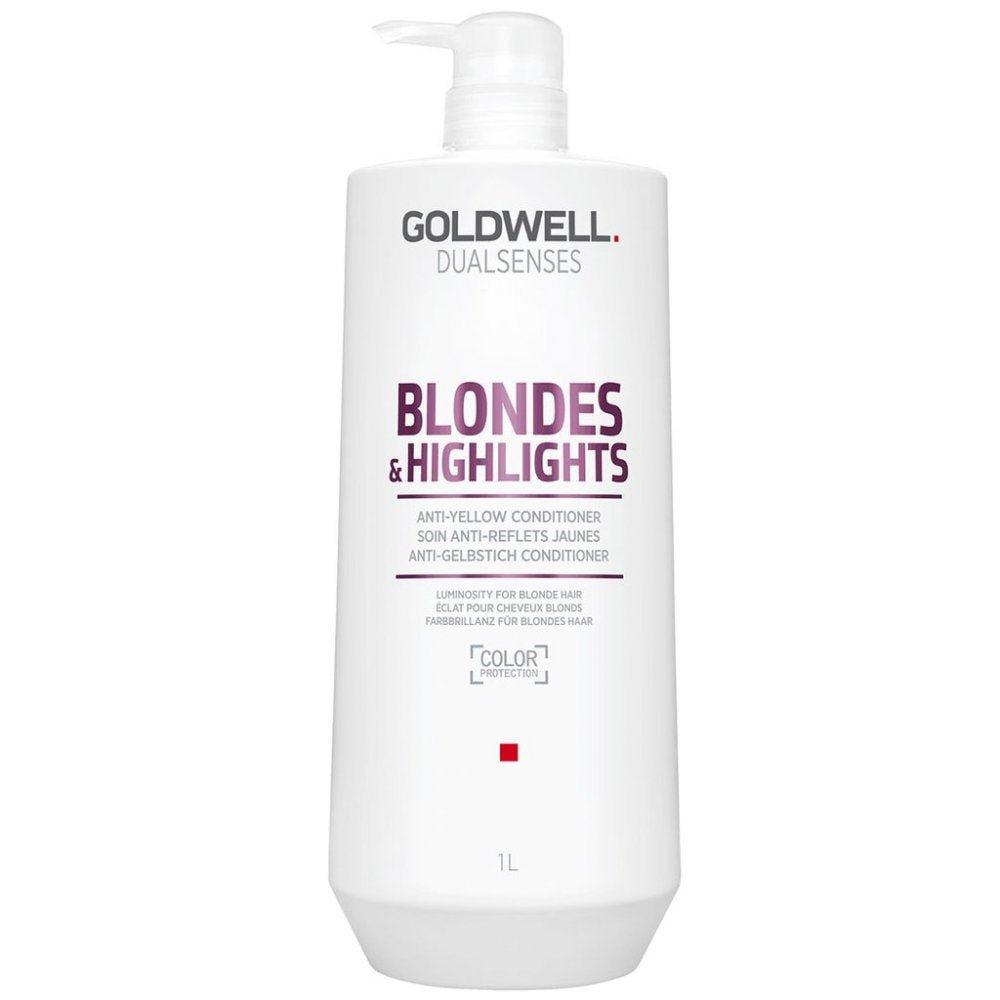 Goldwell DualSenses Blonde & Highlights Anti-Yellow Conditioner 10.1 oz-Goldwell DualSenses Blonde & Highlights Anti-Yellow Conditioner 10.1 oz