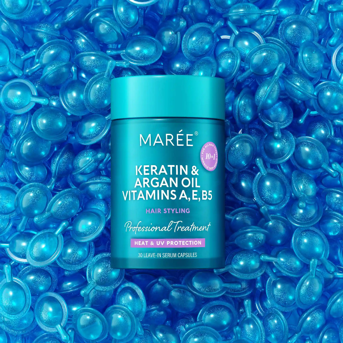 Keratin Oil Capsules for Frizz Control-Keratin Oil Capsules for Frizz Control