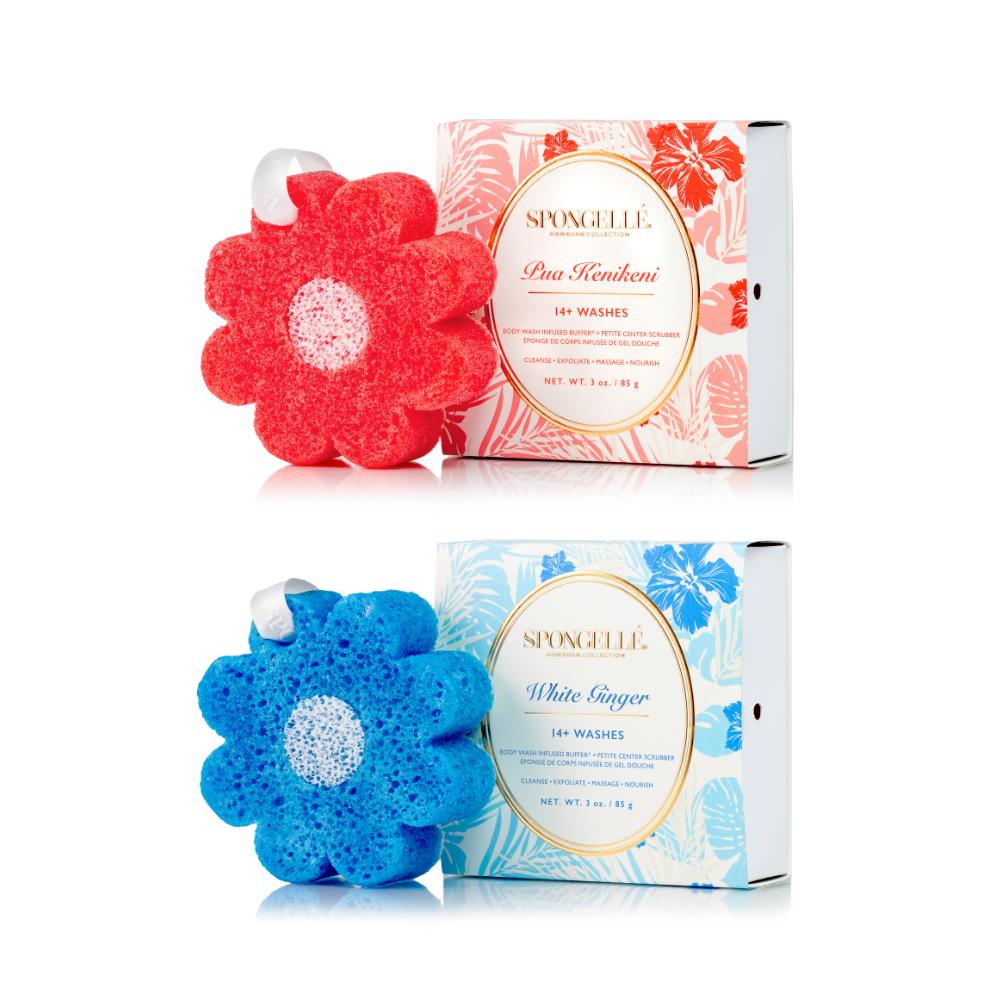 Pua Kenikeni & White Ginger Hawaiian Body Buffer Set-Pua Kenikeni & White Ginger Hawaiian Body Buffer Set