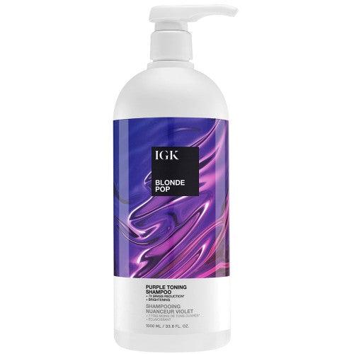 IGK BLONDE POP Purple Toning Shampoo 33.8oz-IGK BLONDE POP Purple Toning Shampoo 33.8oz