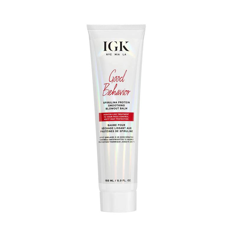IGK GOOD BEHAVIOR Protein Smoothing Blowout Balm 5oz-IGK GOOD BEHAVIOR Protein Smoothing Blowout Balm 5oz
