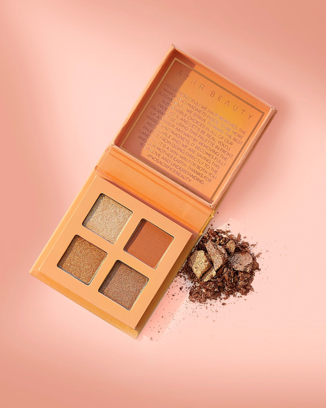 Citrine Crystal Eyeshadow Quad-Citrine Crystal Eyeshadow Quad