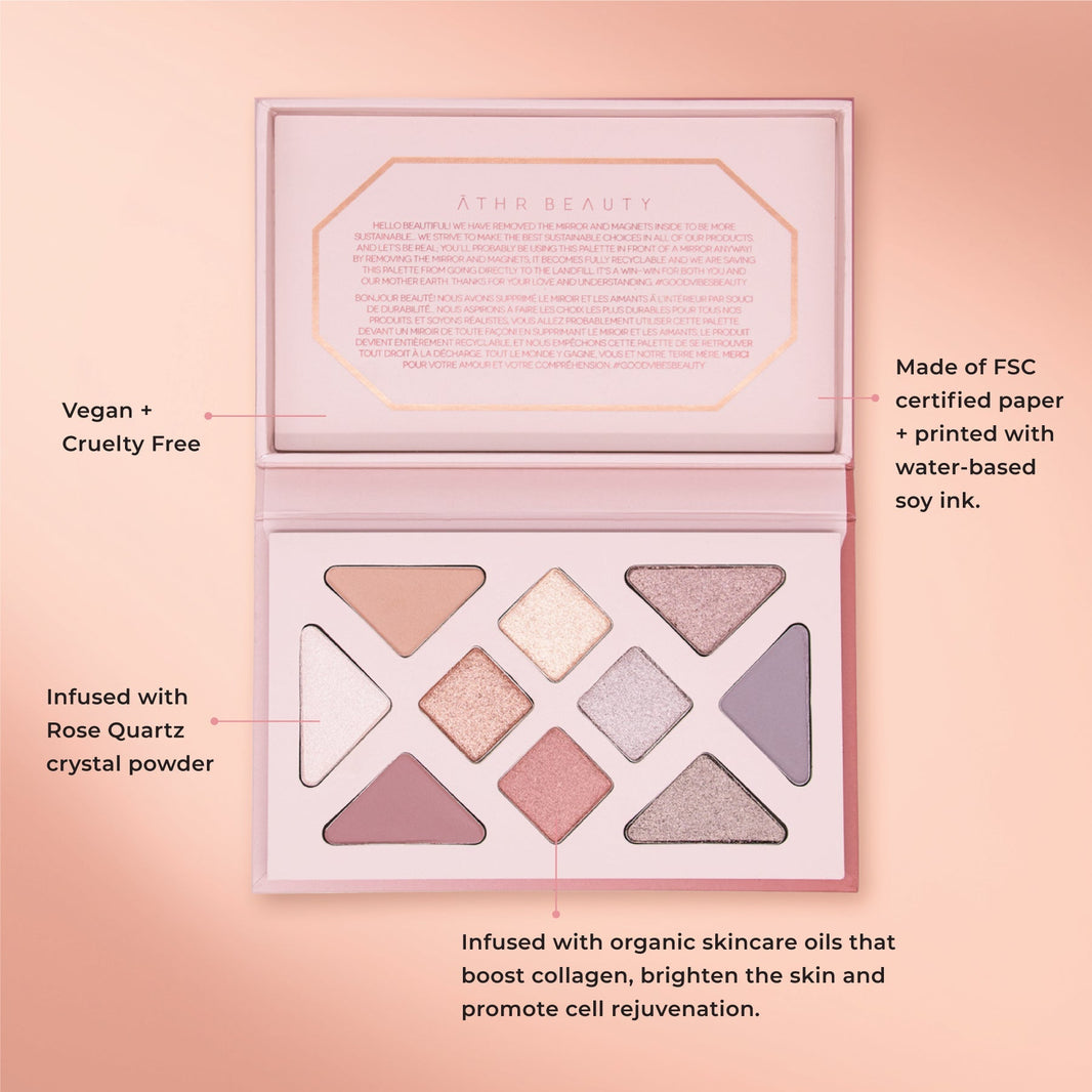 Rose Quartz Crystal Eyeshadow Palette-Rose Quartz Crystal Eyeshadow Palette