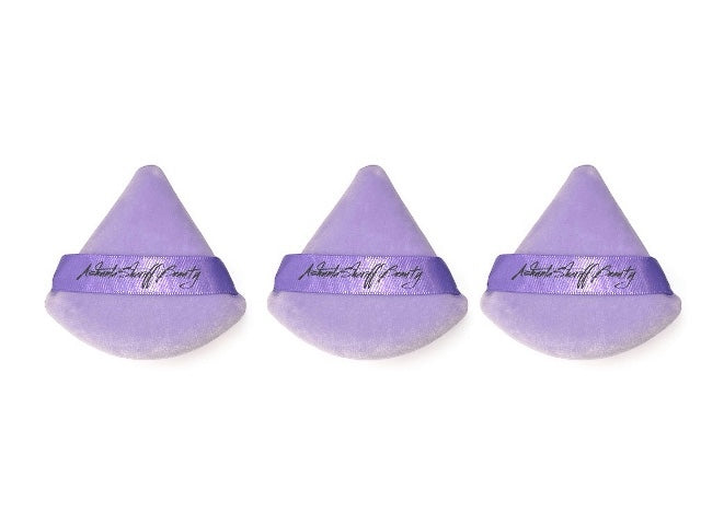Ashunta Sheriff Beauty Velvet Hypoallergenic Ultra Soft Purple Puffs (3-Pack)-Ashunta Sheriff Beauty Velvet Hypoallergenic Ultra Soft Purple Puffs (3-Pack)