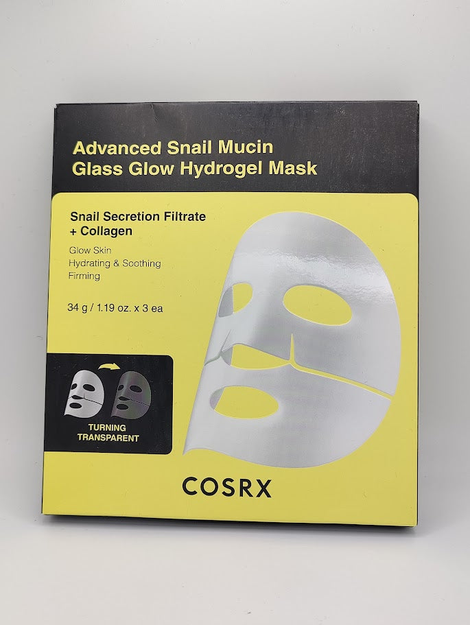 Cosrx Advanced Snail Mucin Glass Glow Hydrogel Mask-Cosrx Advanced Snail Mucin Glass Glow Hydrogel Mask