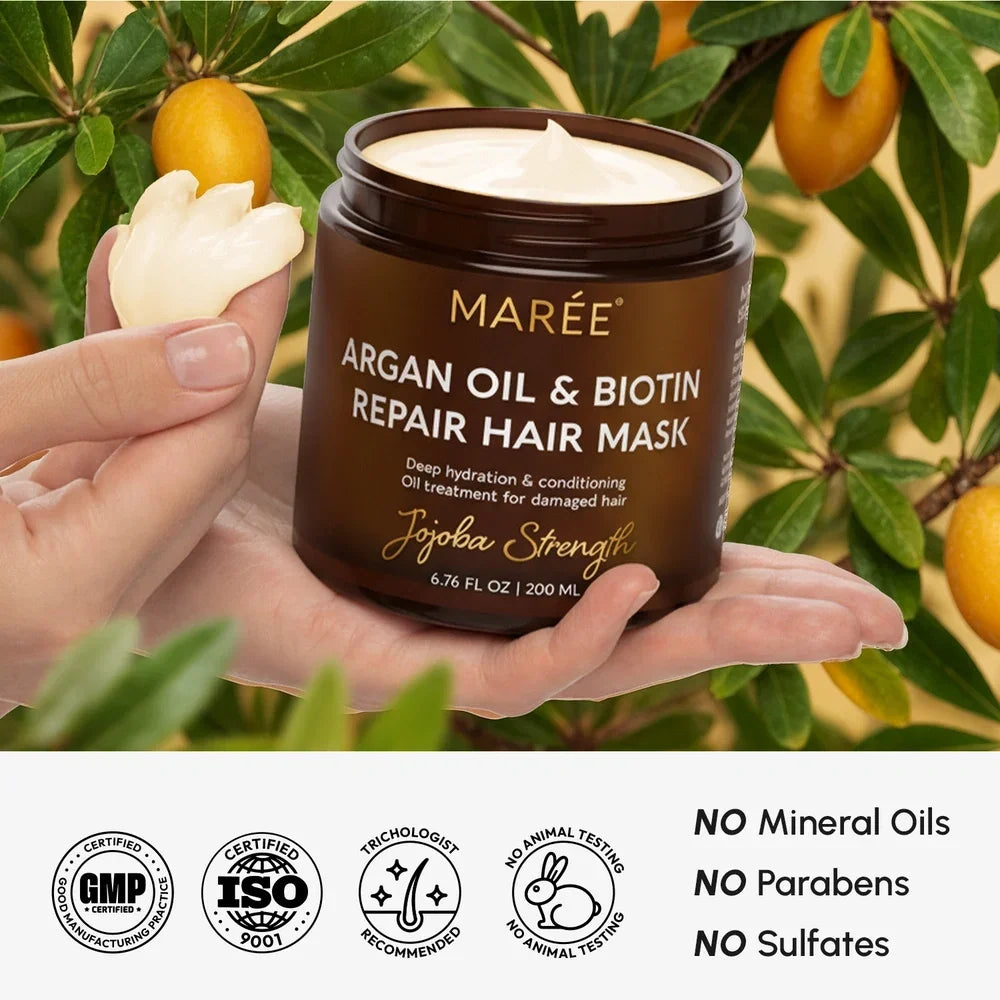 Argan Oil & Biotin Hair Repair Mask-Argan Oil & Biotin Hair Repair Mask