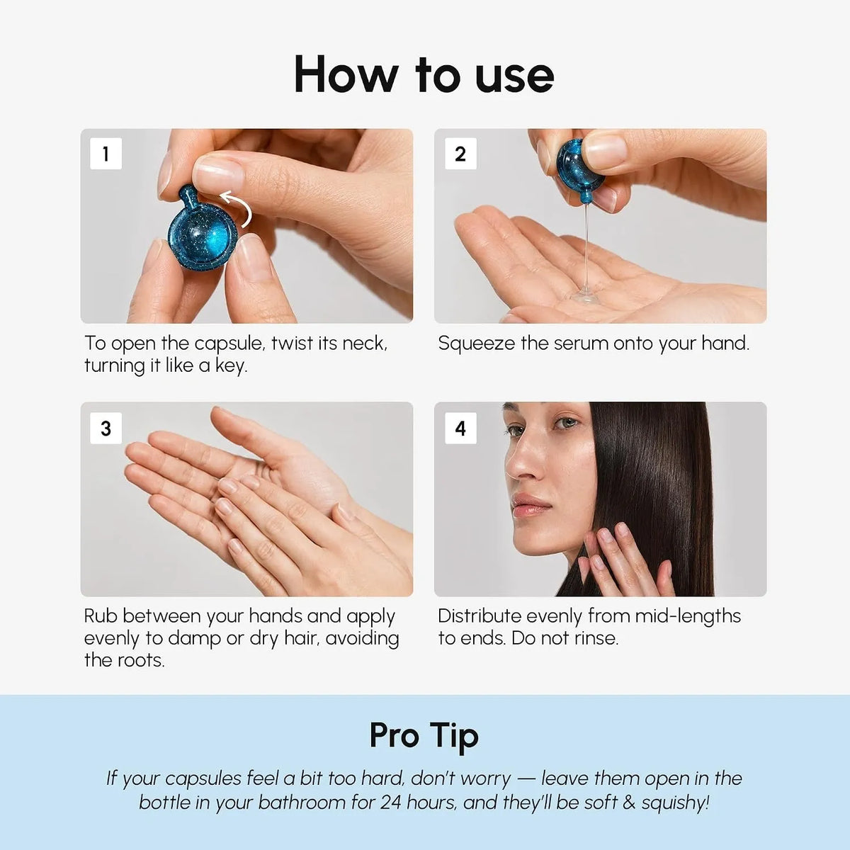 Keratin Oil Capsules for Frizz Control-Keratin Oil Capsules for Frizz Control