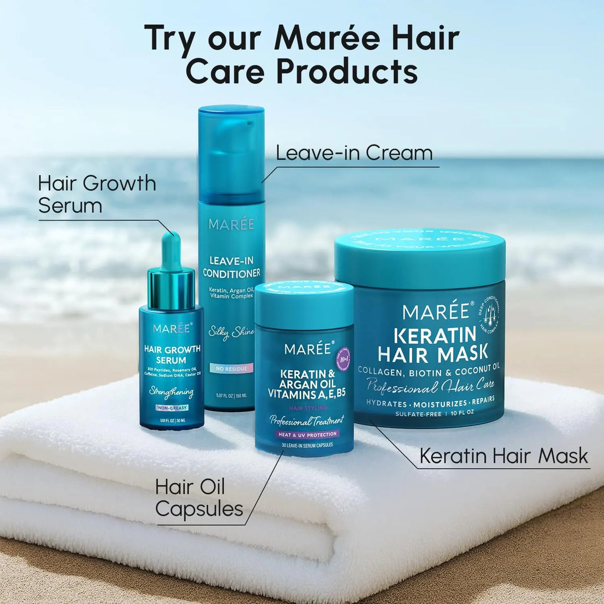 Keratin Oil Capsules for Frizz Control-Keratin Oil Capsules for Frizz Control