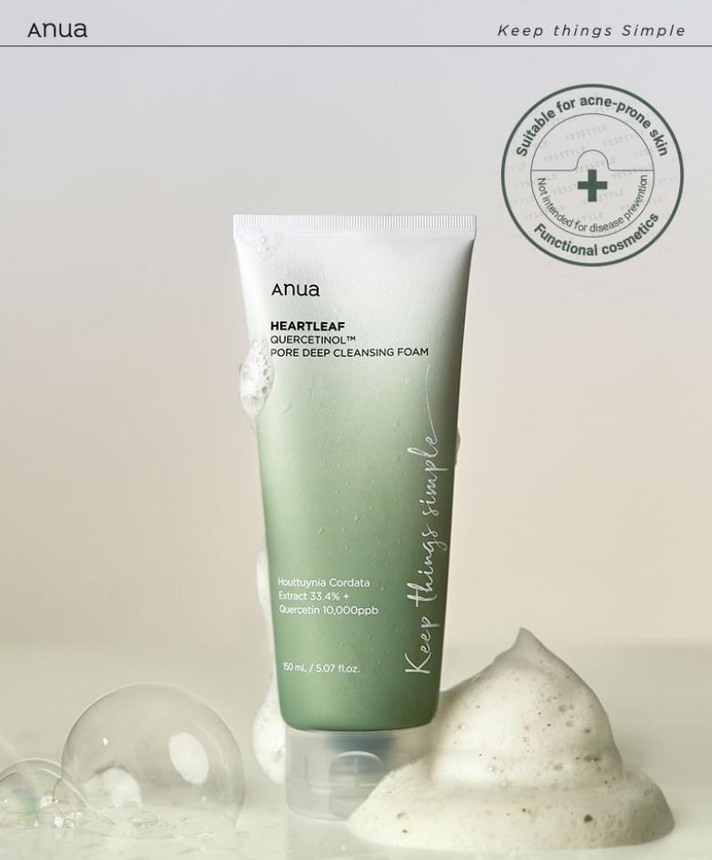 ANUA Heartleaf Quercetinol Pore Deep Cleansing Foam-ANUA Heartleaf Quercetinol Pore Deep Cleansing Foam