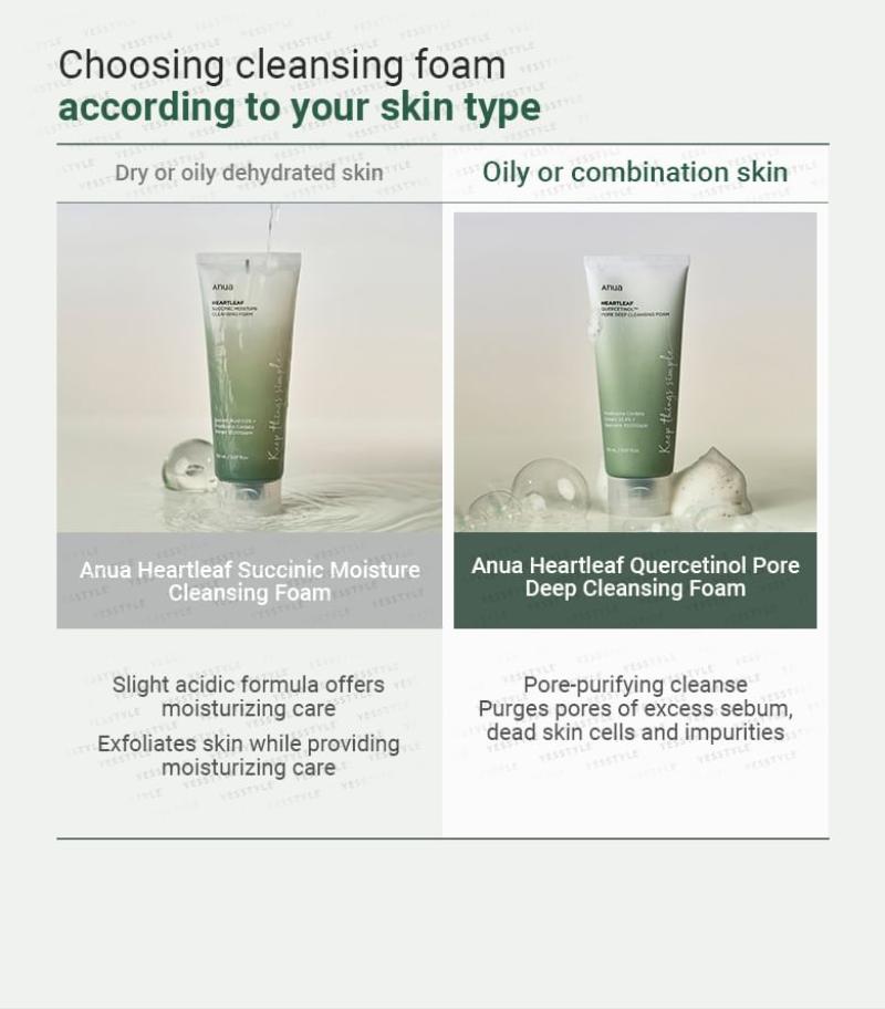 ANUA Heartleaf Quercetinol Pore Deep Cleansing Foam-ANUA Heartleaf Quercetinol Pore Deep Cleansing Foam