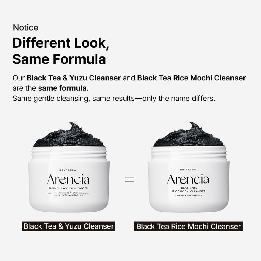 Arencia Black Tea & Yuzu Rice Mochi Cleanser-Arencia Black Tea & Yuzu Rice Mochi Cleanser