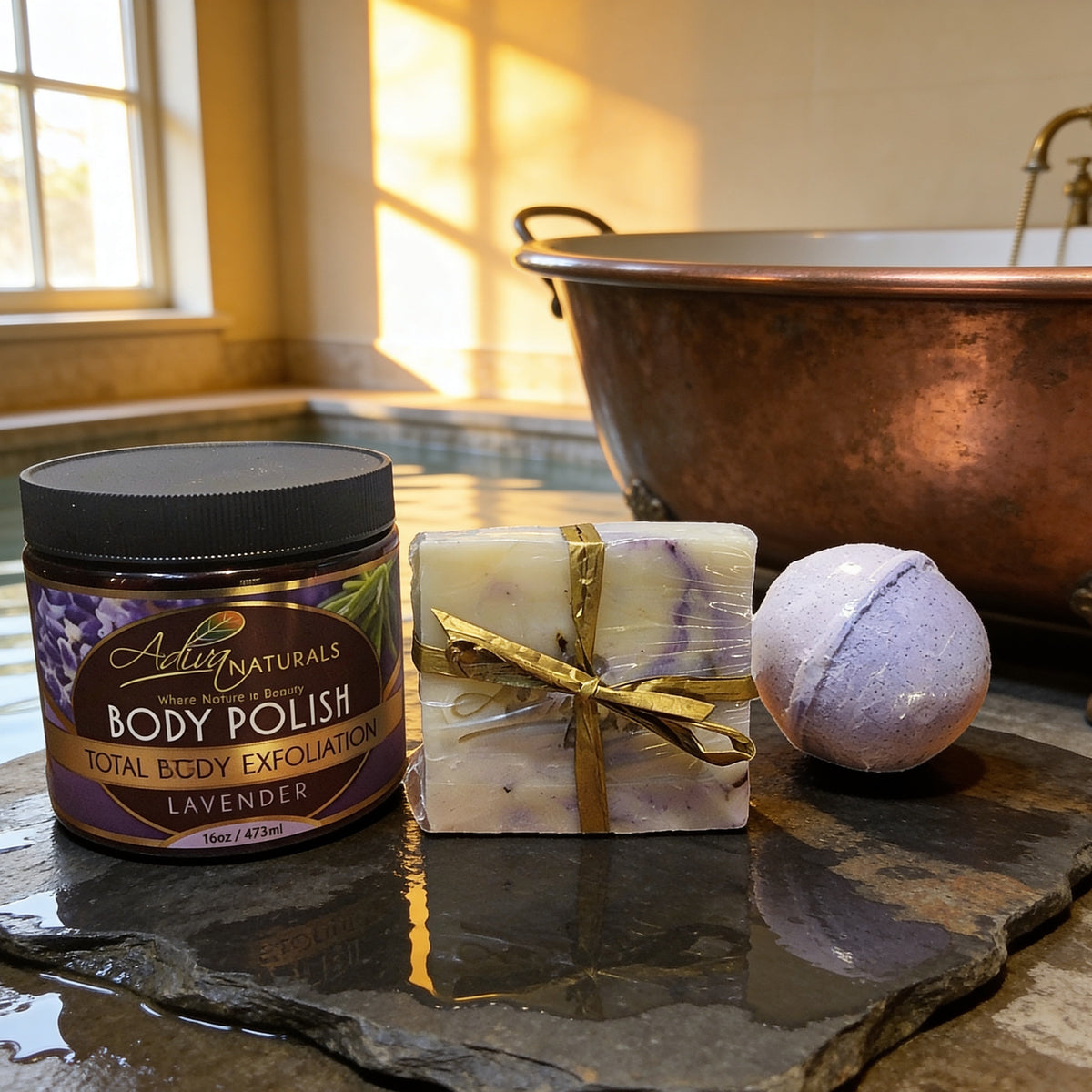 Lavender Body Care Set
Polish • Soften • Cleanse-Lavender Body Care Set
Polish • Soften • Cleanse