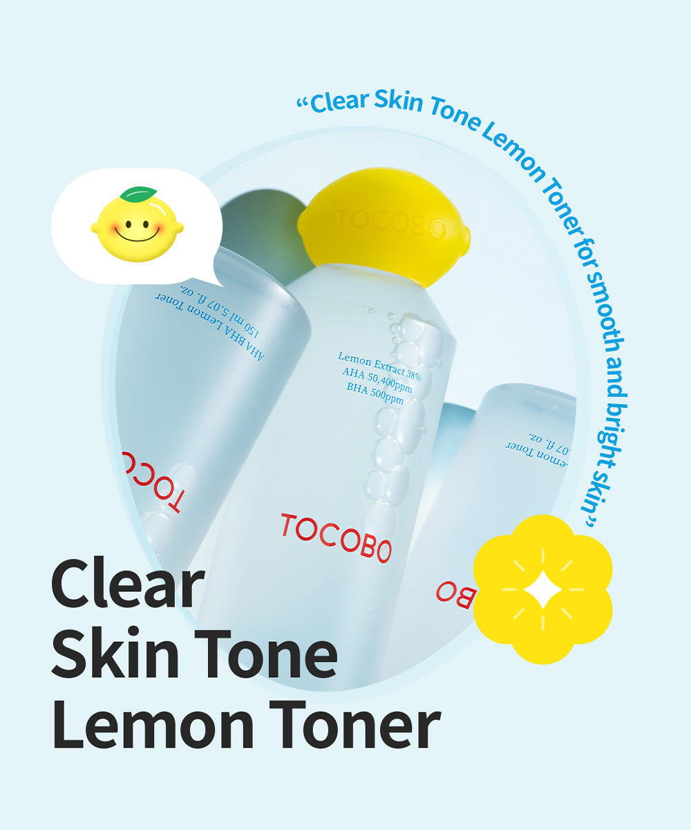 TOCOBO AHA BHA Lemon Facial Toner-TOCOBO AHA BHA Lemon Facial Toner