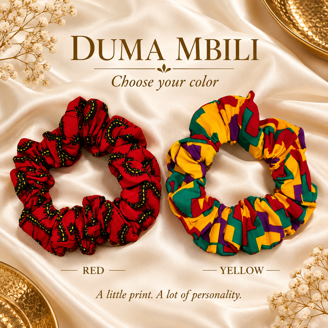 African Print Hair Scrunchies-African Print Hair Scrunchies